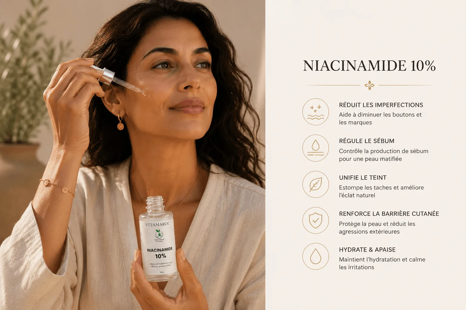 Résultat Sérum Niacinamide